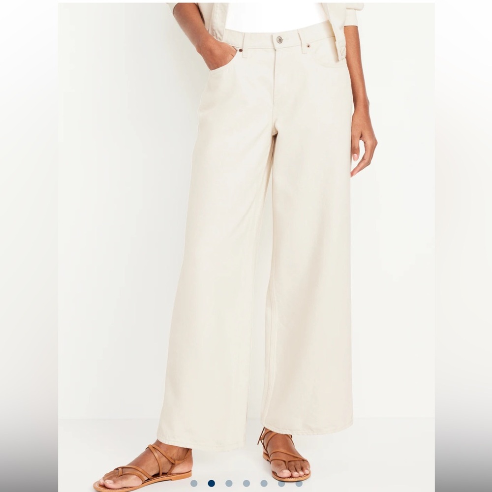 Old Navy Mid Rise Baggy Wide Leg Jeans